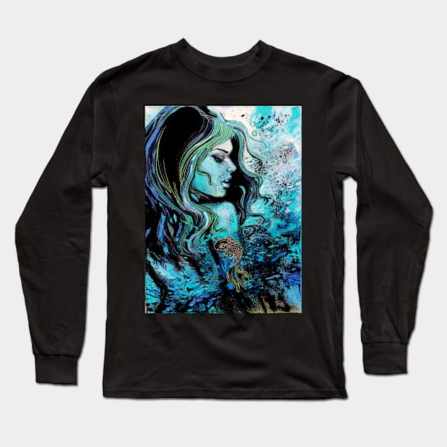 Koi Long Sleeve T-Shirt by sagittariusgallery